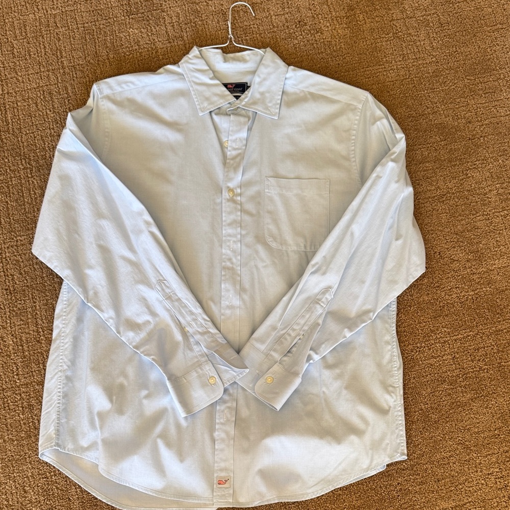 Vineyard Vines Light Blue Casual Button Down Shirt